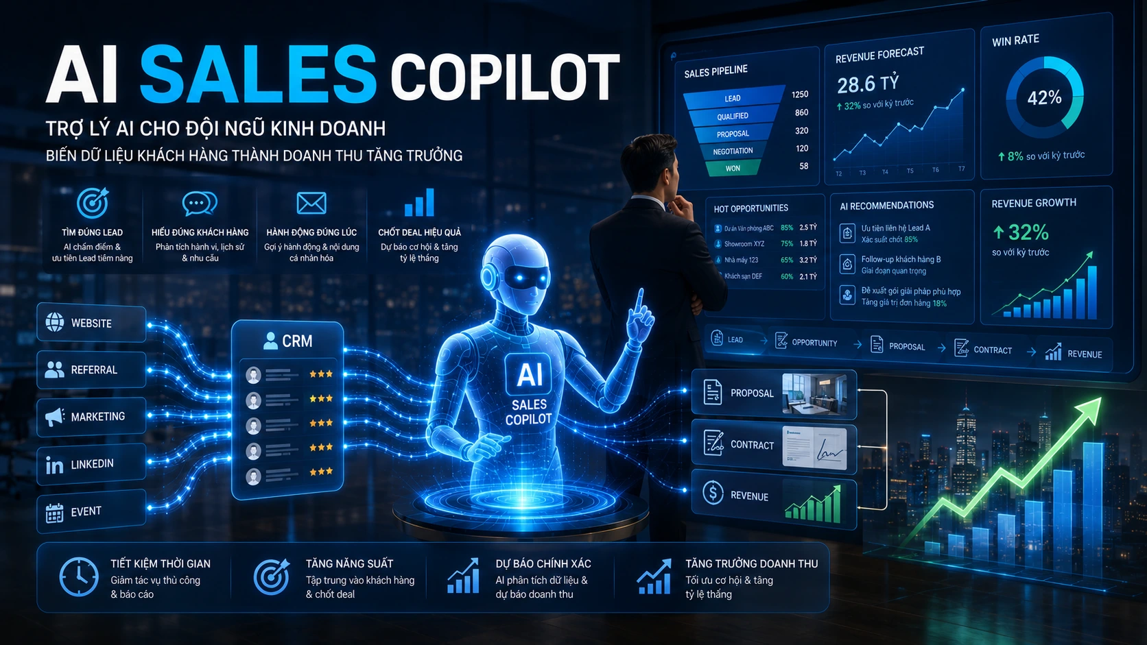 AI Sales Copilot hỗ trợ đội kinh doanh như thế nào?
